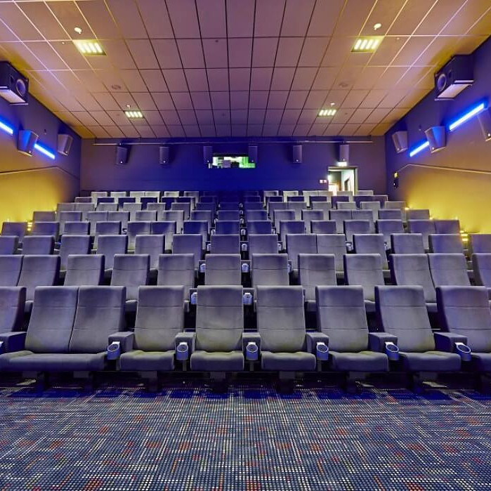 Eleganter Kinosaal mit modernster Projektionstechnik für Firmenevents- red carpet event